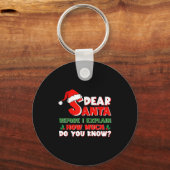 Funny Christmas Shirts Kids Adults Santa I Can Exp Schlüsselanhänger (Vorderseite)