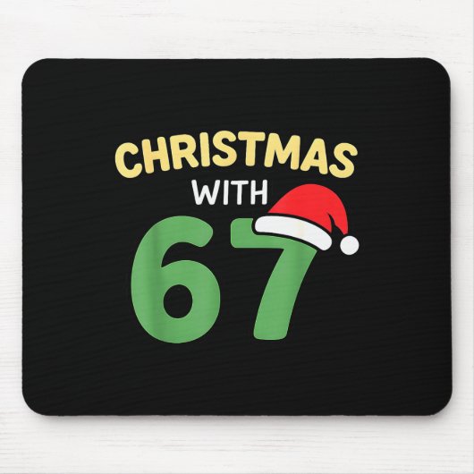 Funny Christmas Shirts With 67 Meme Trendy Joke Ge Mousepad (Vorne)