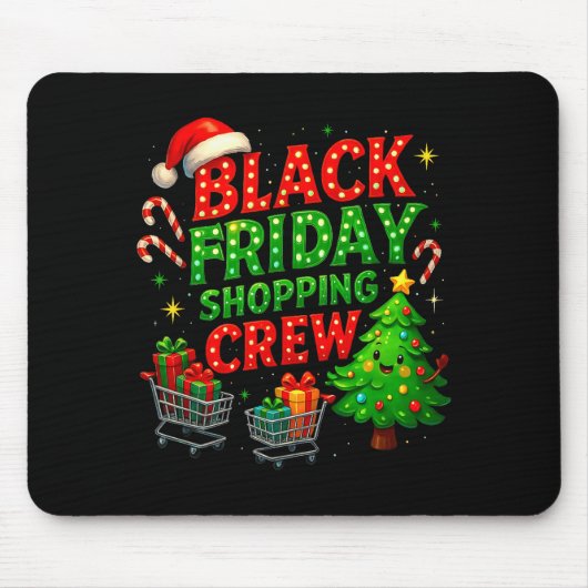 Funny Christmas Shopng Crew Mousepad (Vorne)