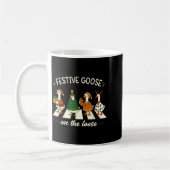 Funny Christmas Silly Goose Meme Festive Goose On Kaffeetasse (Links)