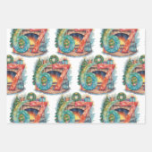 Funny Christmas Six Seven 67 Brainrot Meme 6 7 Geschenkpapier Set (Vorderseite 2)