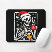 Funny Christmas Skeleton Hot Chocolate Xmas Men Wo Mousepad (Mit Mouse)