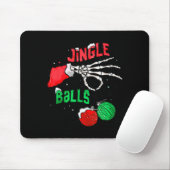 Funny Christmas Skeleton Jingle Funny Xmas Matchin Mousepad (Mit Mouse)