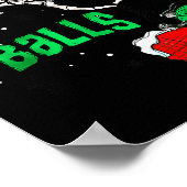Funny Christmas Skeleton Jingle Funny Xmas Matchin Poster (Ecke)