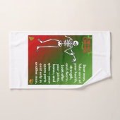 Funny Christmas Skeleton Wishes for man Handtuch (Handtuch)