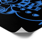 Funny Christmas Snowman Keep It Frosty Poster (Ecke)