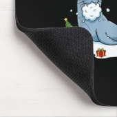 Funny Christmas Snowman Sea Lion Xmas Mens Womens Mousepad (Ecke)