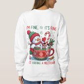 Funny Christmas Snowman Sweatshirt (Rückseite)