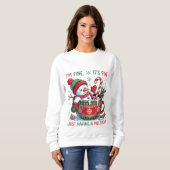 Funny Christmas Snowman Sweatshirt (Vorne ganz)