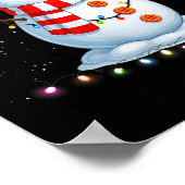Funny Christmas Snowman Tee Cute Santa Men Women K Poster (Ecke)