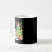 Funny Christmas Snowman Topper Tree Holiday Family Kaffeetasse (Vorderseite Links)