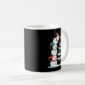 Funny Christmas Snowman Topper Tree Holiday Family Kaffeetasse (VorderseiteRechts)