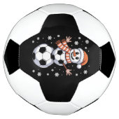 Funny Christmas Soccer Balls Tree as Snowman Fußball (Gedreht)
