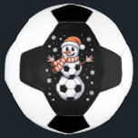 Funny Christmas Soccer Balls Tree as Snowman Fußball<br><div class="desc">Funny Christmas Soccer Balls Tree as Snowman</div>