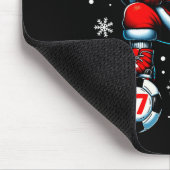 Funny Christmas Soccer Cool Santa Claus 6 7 Meme T Mousepad (Ecke)