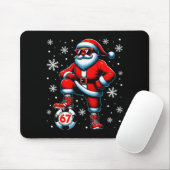 Funny Christmas Soccer Cool Santa Claus 6 7 Meme T Mousepad (Mit Mouse)