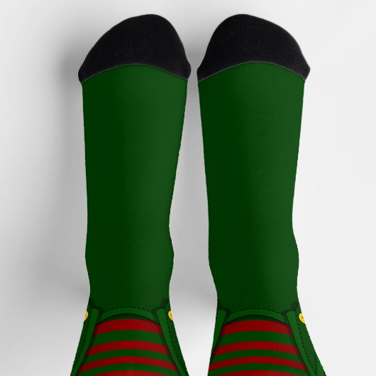 Funny Christmas Socks Festive Holiday Elf Socks Socken (Oben)