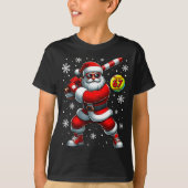Funny Christmas Softball Cool Santa Claus 6 7 Meme T-Shirt (Vorderseite)