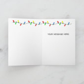 Funny Christmas Song Pun Panda Feiertagskarte (Innenseite)