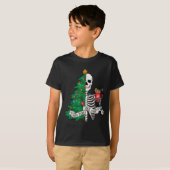 Funny Christmas Sorta Merry Sorta Y Skeleton Xmas  T-Shirt (Vorne ganz)
