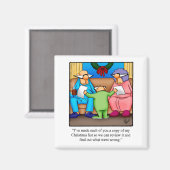 Funny Christmas Spaß Kühlschrank Magnet (Vorderseite/Rückseite)