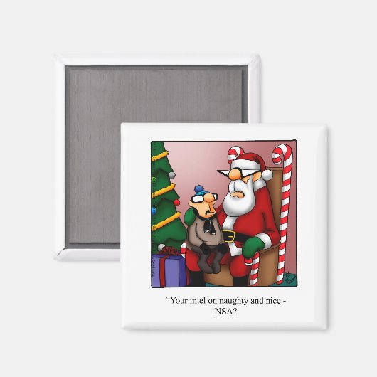 Funny Christmas Spaß Magnet (Vorderseite/Rückseite)