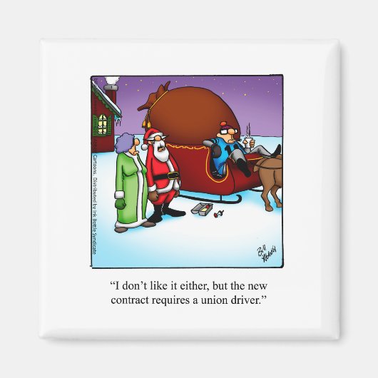 Funny Christmas Spaß Magnet (Vorne)