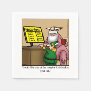 Funny Christmas Spaß Napkins Serviette