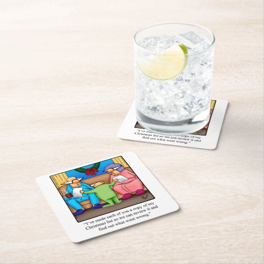 Funny Christmas Spaß Paper Untersetzer (Vor Ort)