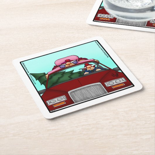 Funny Christmas Spaß Paper Untersetzer (angewinkelt)