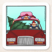 Funny Christmas Spaß Paper Untersetzer (Vorderseite)