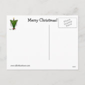 Funny Christmas Spaß Postcard Feiertagspostkarte (Rückseite)