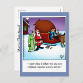 Funny Christmas Spaß Postcard Feiertagspostkarte (Vorne/Hinten)