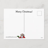 Funny Christmas Spaß Postcard Feiertagspostkarte (Rückseite)