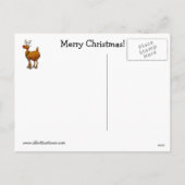 Funny Christmas Spaß Postcard Feiertagspostkarte (Rückseite)