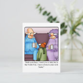 Funny Christmas Spaß Postcard Postkarte (Stehend Vorderseite)