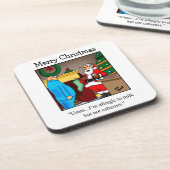 Funny Christmas Spaß Untersetzer Set (Linke Seite)