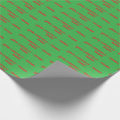 Funny Christmas Sprichwort Wrapping Paper Geschenkpapier (Ecke)