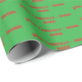 Funny Christmas Sprichwort Wrapping Paper Geschenkpapier (Rolleneckpunkt)