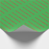 Funny Christmas Sprichwort Wrapping Paper Geschenkpapier (Ecke)