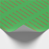 Funny Christmas Sprichwort Wrapping Paper Geschenkpapier (Ecke)