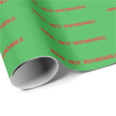Funny Christmas Sprichwort Wrapping Paper Geschenkpapier (Rolleneckpunkt)