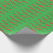 Funny Christmas Sprichwort Wrapping Paper Geschenkpapier (Ecke)
