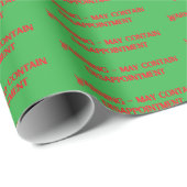 Funny Christmas Sprichwort Wrapping Paper Geschenkpapier (Rolleneckpunkt)