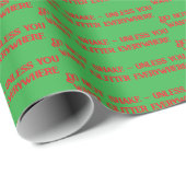 Funny Christmas Sprichwort Wrapping Paper Geschenkpapier (Rolleneckpunkt)