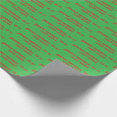 Funny Christmas Sprichwort Wrapping Paper Geschenkpapier (Ecke)