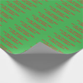 Funny Christmas Sprichwort Wrapping Paper Geschenkpapier (Ecke)