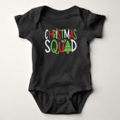 Funny Christmas Squad Familienurlaub Baby Strampler (Vorderseite)