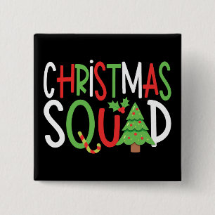 Funny Christmas Squad Familienurlaub Button