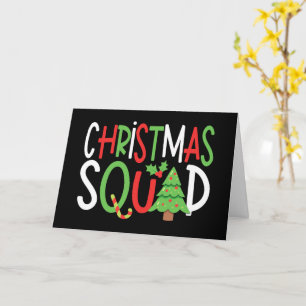 Funny Christmas Squad Familienurlaub Karte